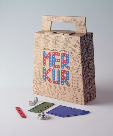 Merkur Suitcase (Student Project) on Packaging of the World - Creative Package Design Gallery Kids Packaging, Toy Packaging, Craft Packaging, Cool Packaging, Creative Package Design, Metal Plates, Perforated Metal, Creative Package, Box Packaging Design