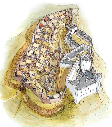 Dryslwyn Castle, Medieval Castle Layout, Castle Layout, Castle Plans, Welsh Castles, Fantasy Town, Fantasy World Map, Medieval Architecture, Ancient Warfare