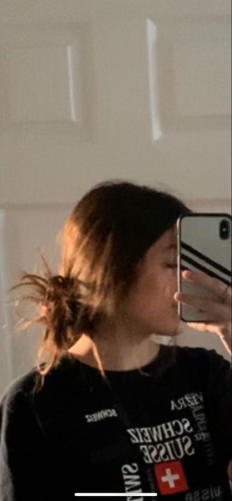 Messy Bun Down Low, Low Buns Hairstyle Messy, Cute Messy Low Bun Hairstyles, Messy Buns Aesthetic, Aesthetic Messy Hairstyles, Low Messy Bun Aesthetic, Two Low Messy Buns Hairstyle, Messy Bun Pics, 2 Low Messy Buns