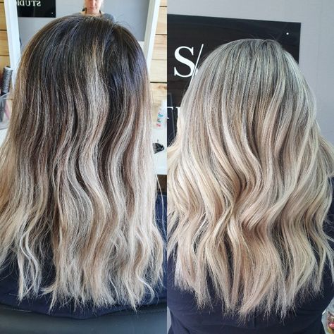 Smug Root Blonde, Blonde Root Touch Up, Mom Hair, Blonde Hair Transformations, Purple Acrylic Nails, Blonde Roots, Dark Roots Blonde Hair, Root Touch Up, Purple Acrylic