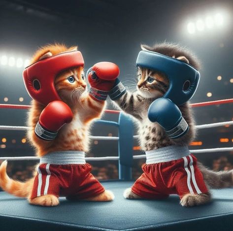 Boxing Pics, Cat Gym, Beautiful Kittens, Dog Box, Cat Fashion, Oddly Satisfying Videos, Cat And Dog, Transportation Design, Fat Cats