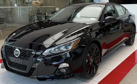 Nissan Altima SR Midnight Edition Nissan Altima Blacked Out, All Black Nissan Altima, Modified Nissan Altima, Custom Nissan Altima, 2024 Nissan Altima, 2024 Nissan Sentra, Nissan Altima Modified, Black Nissan Maxima, Nissan Altima Aesthetic