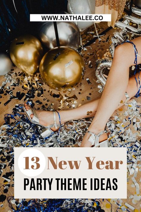 As a host, here are 13 of the best new year party themes that your guests will love! New Year’s Eve Colors, Nye Theme Ideas, January Theme Party, New Year’s Eve Theme, Year End Party Theme, New Year Party Theme Ideas, New Year Theme Ideas, Formal Themes Ideas, New Year’s Eve Party Theme Ideas