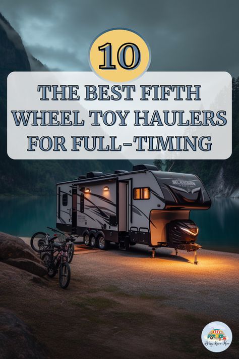 Discover the ultimate freedom of full-timing with these top 10 fifth wheel toy haulers! 🚐💨 Whether you're a newbie or a seasoned RVer, these picks ensure your adventures are comfortable and your toys are always with you. Ready to elevate your RV lifestyle? Click to find your perfect match! 🌟 What's your dream destination with a toy hauler in tow? Share in the comments! #rvingknowhow #fifthwheel #toyhaulers #fulltiming #RVlife 5th Wheel Toy Hauler, Fifth Wheel Toy Haulers, Fifth Wheel Campers, Rv Travel Trailers, Toy Haulers, Water Storage Tanks, Rv Lifestyle, Gas Cans, Fresh Water Tank