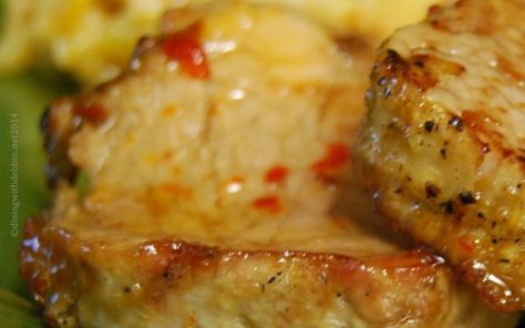 Pepper Jelly Glazed Pork Tenderloin - Dining With Debbie Grilled Pork Tenderloins, Sauce For Pork Tenderloin, Grilled Pork Tenderloin Recipes, Glazed Pork Tenderloin, Crockpot Pork Loin, Honey Cafe, Pepper Jelly Recipes, Slow Cooker Stuffed Peppers, Hot Pepper Jelly