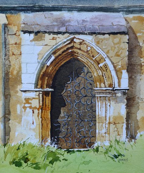 Architectural Paintings, Structure Art, Buildings Art, David Morris, Architecture Artists, A Level Textiles, A Level Art Sketchbook, Picture Painting, Architecture Painting