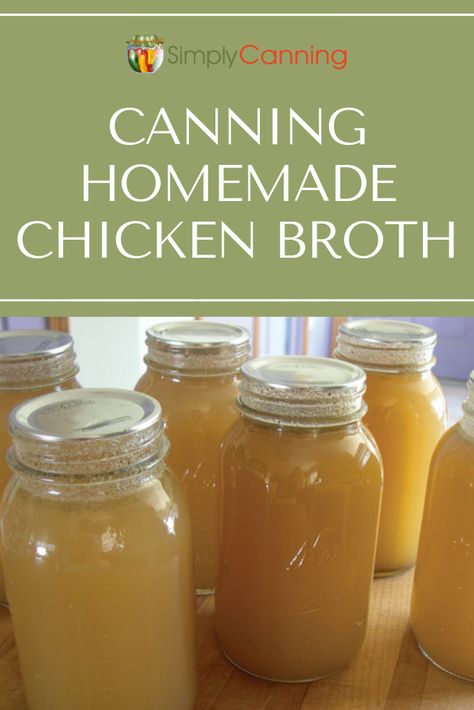 Home Made Chicken Broth, Homemade Chicken Broth, Diy Canning, Pressure Canning Recipes, Home Canning Recipes, Canning Vegetables, Canning Food Preservation, Homemade Chicken Stock, Canned Food Storage