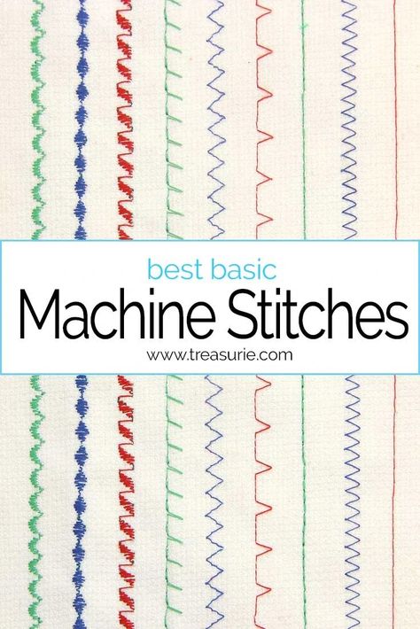 Basic Sewing Machine, Sewing Machine Beginner, Machine Stitches, Sewing Machine Stitches, Colorful Hairstyles, Janome Sewing Machine, Random Crafts, Sewing Machine Basics, Basic Stitches