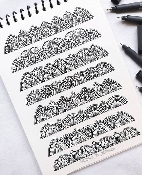 mandala sharing page 😊🌍 on Instagram: “art by @mandala_by_vaishnavi 🖤 . . . . hi, this is a mandala sharing page, for a chance to get featured, please tag me 🎨 . . . . #mandala…” Pen Mandala, Simple Mandala Design, Small Mandala, Doodle Mandala, Zentangle Mandala, Only Connect, Easy Mandala, Doodle Quotes, Easy Mandala Drawing