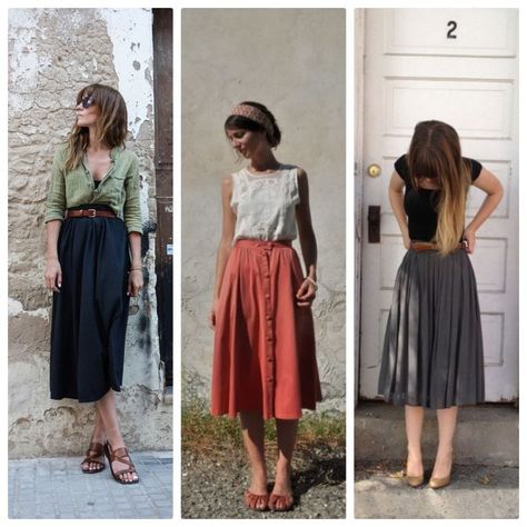 Wear A Unfastened Sweater Or An Extended Sleeve Shirt With The Skirt. 일본 패션, Diy Vetement, Paris Mode, Diy Couture, Different Outfits, Look Vintage, Mode Vintage, Look Casual, Mode Inspiration