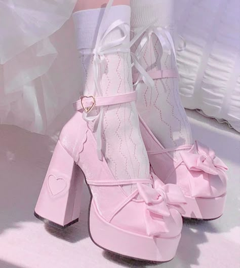 Pretty Heels, Fairy Shoes, Elegant Pumps, Dr Shoes, Cute Shoes Heels, Kawaii Shoes, Bow Bow, Bow Decor, Fancy Shoes