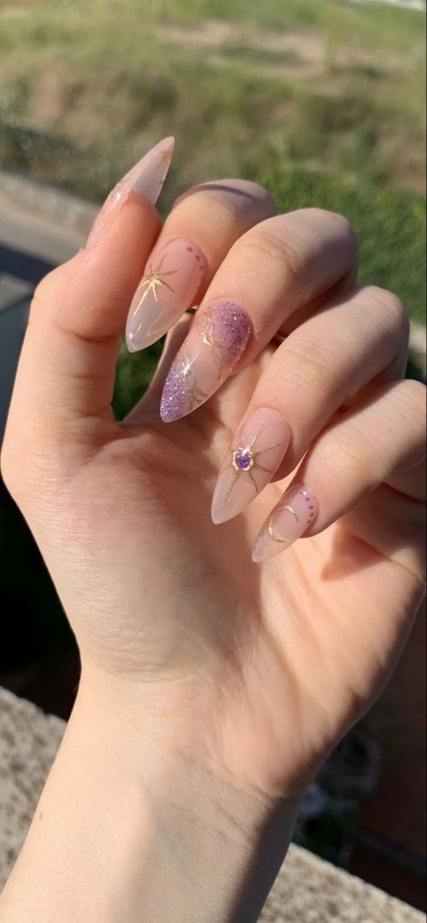 Violet Nails, Unghie Sfumate, Nails Yellow, Fantasy Nails, Purple Nail Designs, Lavender Nails, Soft Nails, Nails Polish, Manicure Y Pedicure