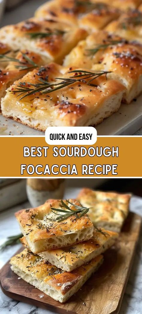 Best Sourdough Focaccia Sourdough Focaccia Recipe, Foccacia Recipe, Sourdough Focaccia, Foccacia Bread, Focaccia Bread Recipe, Sourdough Starter Discard Recipe, Olive Bread, Focaccia Recipe, Sourdough Starter Recipe