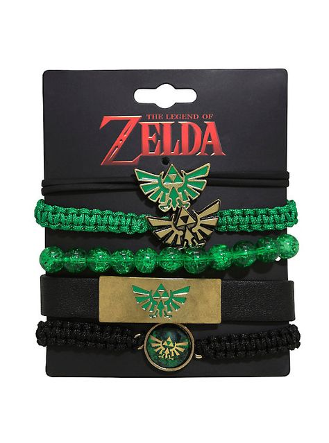 The Legend Of Zelda Bracelet Set, Legend Of Zelda Jewelry, Zelda Bracelet, Zelda Accessories, Zelda Diy, Fierce Deity, Classic Nintendo, Zelda Gifts, Nerd Outfits, Link Zelda