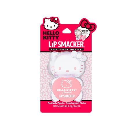 PRICES MAY VARY. Featured as the adorable Sanrio character, Hello Kitty, this lip balm is both fun and delightfully delicious. Designed as a supercute gummy, this Hello Kitty lip balm provides moisturizing nutrients that glide on your lips smoothly with every application. Leaving your lips silky smooth and sweet, this lip balm will have you smiling all day long! No matter the occasion, Lip Smackers make great stocking stuffers, thank you gifts, or goodie items. Lip Smackers makes the perfect fir Hello Kitty Lip Balm, Sanrio Collection, Vegan Peach, Chapstick Lip Balm, Hello Sanrio, Sanrio Stuff, Kitty Items, Lip Smackers, Hello Kitty My Melody