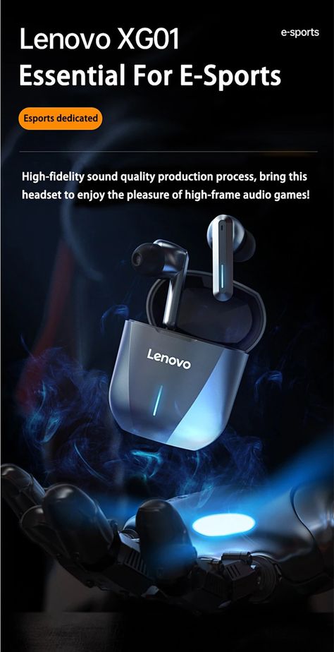 Lenovo XG01 Gaming Earbuds 50ms Low Latency TWS Bluetooth Earphone with Mic HiFi wireless headphones ipx5 waterproof Earbuds|Bluetooth Earphones & Headphones| - AliExpress Best Earbuds, Headphones Design, Creative Life Quotes, Bluetooth Earbuds, Wireless Technology, Gaming Gear, Bluetooth Earphones, Wireless Earphones, Meditation Music