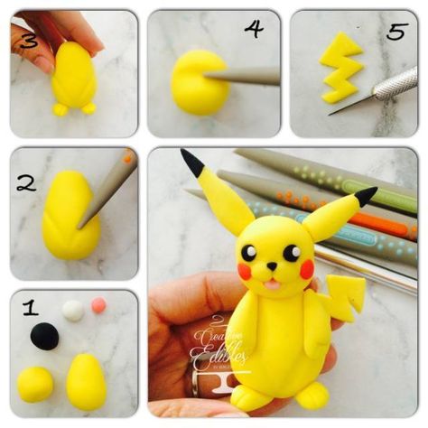 Pokémon Cakes, Pokemon Torte, Bolo Pikachu, Kue Fondant, Pokemon Cake Topper, Pokemon Birthday Cake, Pikachu Cake, Pokémon Party, Pikachu Pikachu