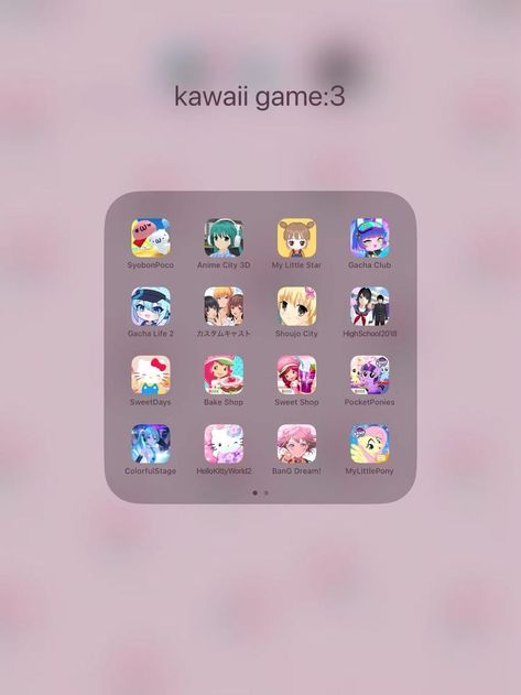 App Store Games Iphone, Cute Mobile Games Free, Anime Games App, Juegos Cute App, Kawaii Games App, Iphone Games Apps, Games For Iphone, Aesthetic Apps Games, Aesthetic Apps