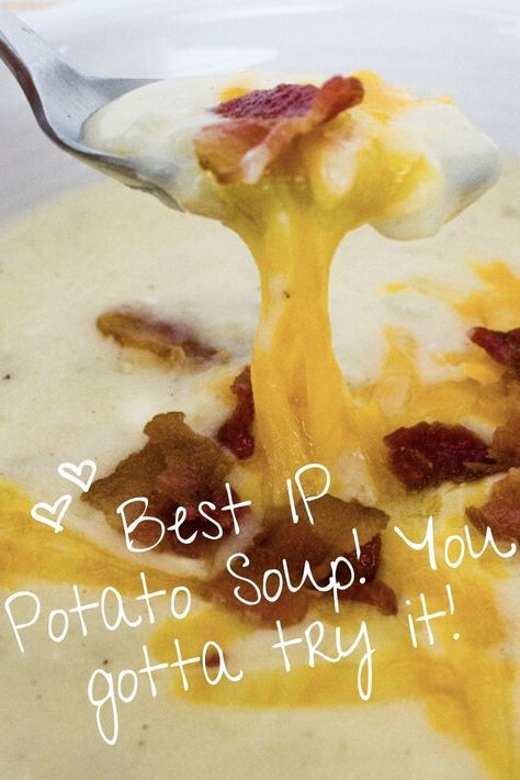 Potato Soup With Hashbrowns Instant Pot, Potato Soup Cream Cheese, Easy Instant Pot Potato Soup, Hash Brown Potato Soup, Pressure Cooker Soup Recipes, Instant Pot Potato Soup, Frozen Hashbrowns, Cheesy Potato Soup, Cream Of Potato Soup