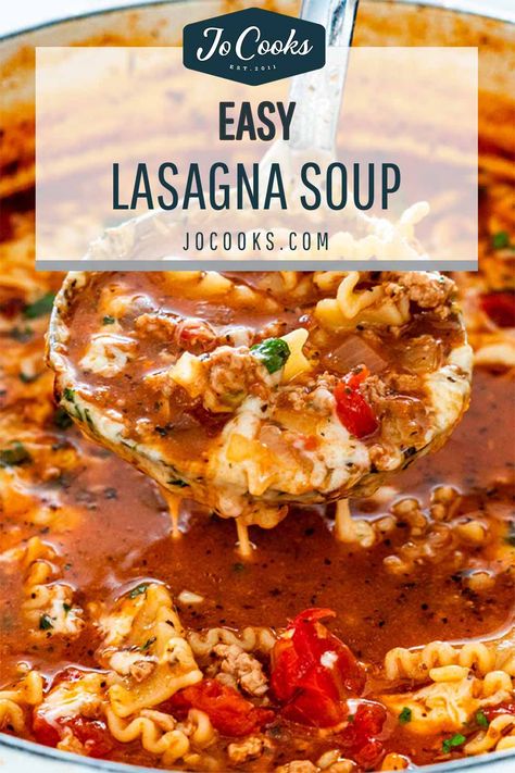 Easy Lasagna Soup, Soup For Dinner, Lasagna Soup Recipe, Traditional Lasagna, Pot Lasagna, Lasagna Soup, Dinner Meals, Ultimate Comfort Food, Cozy Night