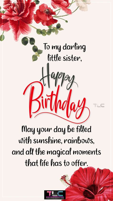 Find the perfect birthday wishes for your sister. Wish your sister a wonderful birthday with our expertly curated collection of birthday wishes for sister. Let's help you express your heartwarming love and blessings on your sister's special day. Whether you want to make her laugh or shed a heartfelt tear, these birthday wishes for younger or older sister are simply perfect to make her feel special. Advance Happy Birthday Wishes Sister, Birthday Wishes For Friend Like Sister, Birthday Wishes For Sister In Law, 65 Birthday Wishes, Birthday Wishes For My Sister, Birthday Wishes For Younger Sister, Birthday Wishes For A Sister, Birthday Wishes For Your Sister, Sister Birthday Wishes