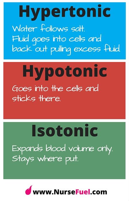 Hypertonic Hypotonic Isotonic - http://www.NurseFuel.com Nursing Study Tips, Paramedic School, Nursing Information, Nursing Mnemonics, Nursing Student Tips, Pharmacology Nursing, Nursing School Survival, Nursing Life, Nursing School Studying