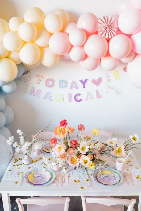 Two Magical Birthday, Magical Creatures Birthday Party, Neutral Unicorn Party, Fairy Unicorn Birthday Party, Modern Unicorn Party, Pastel Unicorn Party, Fairy Unicorn Party, Meri Meri Unicorn Party, Boho Unicorn Party