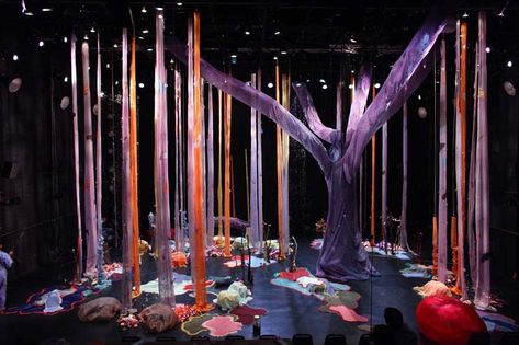 Theatrical Scenery, A Monster Calls, Fabric Tree, Set Design Theatre, Stage Set Design, Contemporary Arts, Wedding Session, Theatre Set, Stage Set