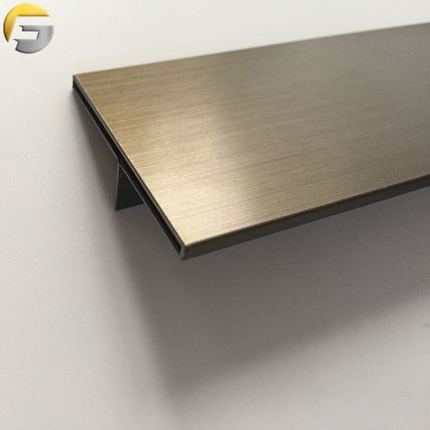 China Supplier 8mm Hollow T Shape Decorative Bronze Stainless Steel Tile Trim Trim Strips Stainless Steel Tile, Partition Screen, Tile Trim, Metal Products, Decorative Trim, Wooden Case, Door Frame, Decorative Tile, Interior Decorating