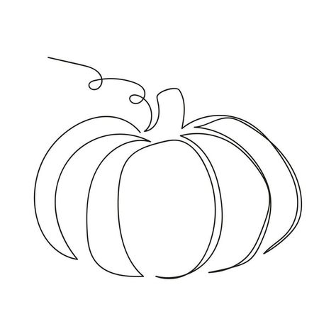 Line Pumpkin Art, Continuous Line Design, Halloween Outline Tattoo, Line Art Pumpkin, Autumn Line Drawing, Line Art Halloween, Fine Line Pumpkin Tattoo, Halloween Line Drawings, Pumpkin Line Drawing