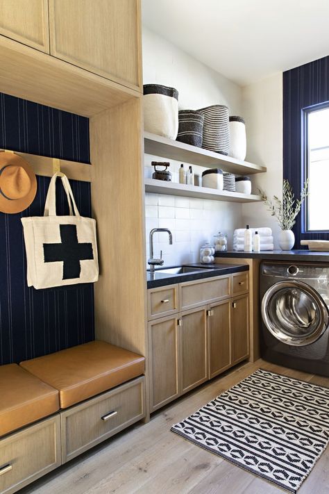 laundry room with shoe bench Stacked Washer And Dryer, Room Improvement, Mudroom Ideas, Built In Cabinet, Laundry Room Shelves, Laundry Room Ideas, Shelving Solutions, Laundry Room Cabinets, Laundry Room Remodel