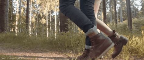 Walking Gif, Hiking Gif, Couples Walking, Forest Bathing, Beating Heart, Meeting People, What I Wore, Riding Boots, Outfit Of The Day