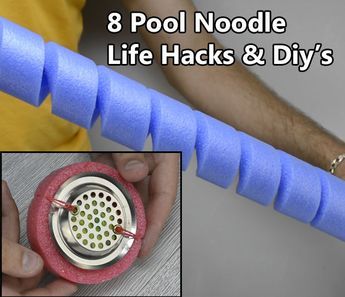 Pool Noodle Ideas Life Hacks, Noodles Ideas, Pool Noodle Crafts, 8 Pool, Pool Noodle, Diy Pool, Pool Noodles, Home Diy On A Budget, Simple Life Hacks