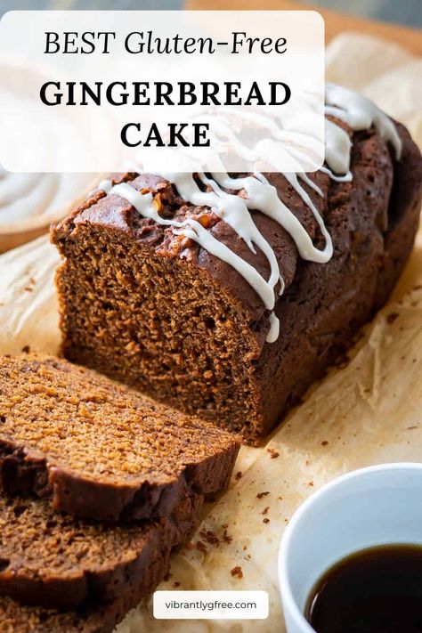 Sugar Free Gingerbread Cake, Gluten Free Loaf Cake, Gluten Free Ginger Cake, Gluten Free Dairy Free Gingerbread, Gf Gingerbread, Egg Free Gingerbread, Gluten Free Gingerbread Loaf, Gluten Free Gingerbread House Recipe, Low Carb Gingerbread Cake