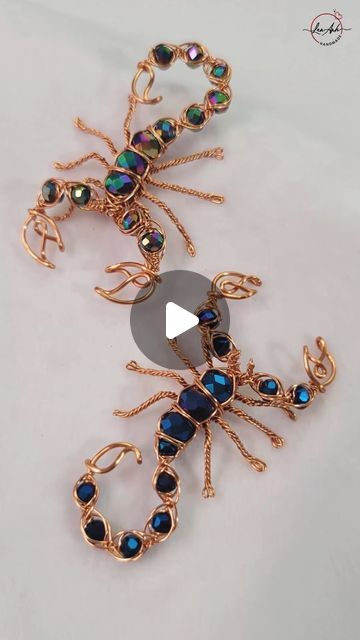 Beaded Scorpion Tutorial, Wire Scorpion, Cute Scorpion, Beaded Scorpion, Beaded Animals Tutorial, 3d Animals, Do It Yourself Crafts, Work With Animals, Scorpio Zodiac