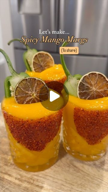 Spicy Margarita Recipe Tajin, Spicy Mango Margarita Recipe, Spicy Margs, Mango Jalapeno Margarita, Trader Joe’s Spicy Limeade Margarita, Alcohol Drink Recipes, Fresh Lime Juice, Lime Juice, Tequila