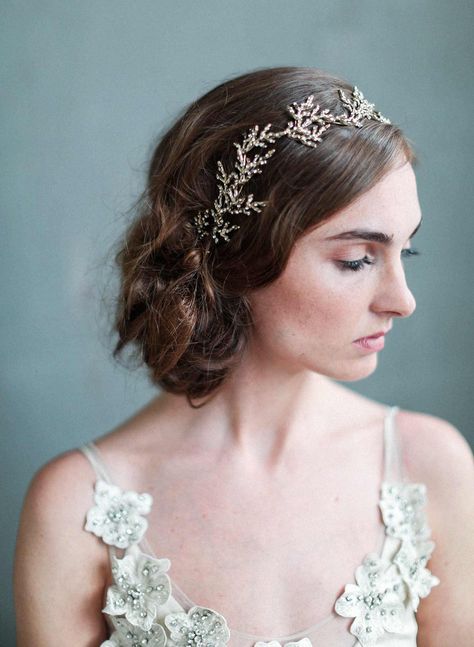 Branch Headpiece, Silver Headpiece, Wedding Products, Crystal Headpiece, Hair Adornments, Bridal Comb, Hair Jewelry Wedding, Bridal Headpiece, Rhinestone Bridal