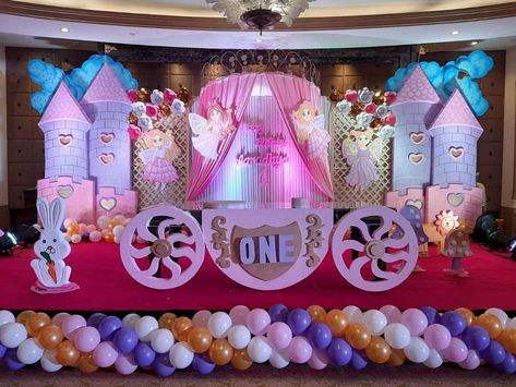 Baby Girl 1st Birthday Decoration Explore 100+ amazing birthday decoration ideas and affordable packages. Call for more information.. 8285297156 Baby Function Decoration Ideas, 1st Birthday Princess Theme Decorations, 1st Birthday Stage Decorations Girl, Princess 1st Birthday Party Decoration, First Birthday Stage Decorations, Baby Girl Birthday Decoration Ideas, Birthday Decor Ideas At Home, 1st Birthday Decor Ideas, Birthday Stage Decoration Ideas