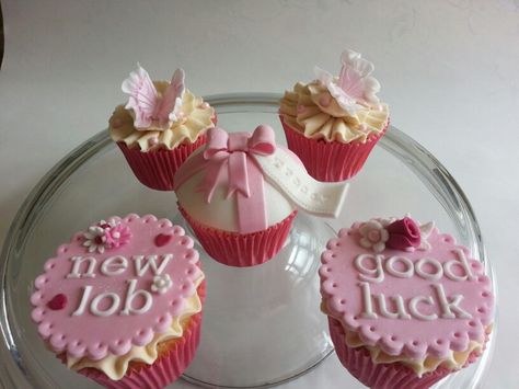 New Job Cupcakes, New Job Cake Ideas, Event Cupcakes, Cupcakes Pink, Pink Cupcakes, Cupcake Ideas, Cake Inspiration, New Job, Cake Ideas