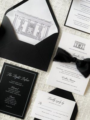 Black Wedding Invitation Cards, Black And White Wedding Invitations Elegant, Wealthy Wedding, Khaleeji Wedding, Wedding Invitations Champagne, Black Tie Wedding Invitations, Embossed Wedding Invitations, Wedding Invitation Stationary, Bee Invitations