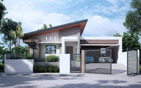 Design Casa Piccola, Small House Exteriors, Philippines House Design, Modern Bungalow House Design, Modern Minimalist House, Modern Small House Design, Small House Design Exterior, House Design Exterior, Modern Bungalow House