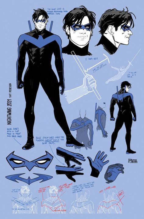 Nightwing Costumes, Nightwing Art, Univers Dc, Batman Family, Variant Covers, Batman Art, The Batman, Superhero Design, Dc Characters