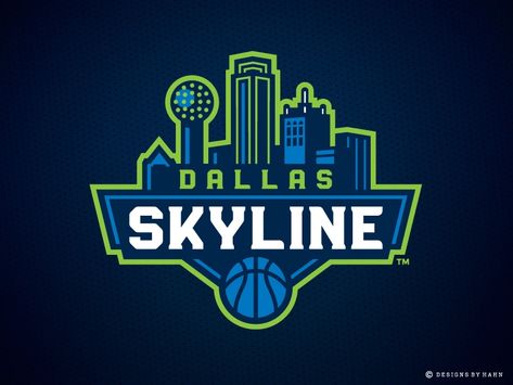 Dallas Skyline Logo by Greg Hahn on Dribbble Basketball Logo Design, Skyline Logo, Basketball Logo, Dallas Skyline, Merch Design, City Logo, Sports Marketing, Pin Design, Base Ball