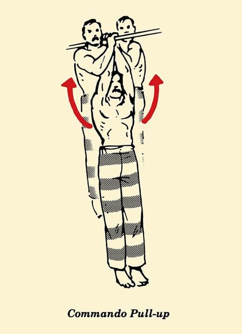 Prisoner Workout: Bodyweight Workouts | The Art of Manliness Convict Conditioning, Prison Workout, Hanging Leg Raises, Bodyweight Exercises, The Prisoner, Art Of Manliness, Calisthenics Workout, Body Weight Training, Gym Workout Tips