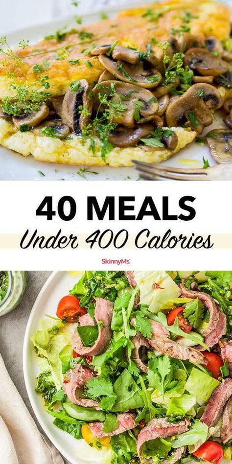 400 Calorie Breakfast, Meals Under 300 Calories, Recipes Under 400 Calories, 400 Calorie Dinner, Meals Under 400 Calories, 400 Calorie Meals, Easy Healthy Dinner Recipes, Under 300 Calories, Low Calorie Dinners