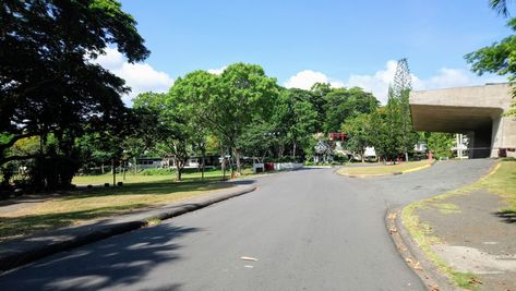 D. L. Umali Auditorium (right), part of freedom park (left) #campus tour #uplb #Elbi Beautiful Philippines, Philippines, Country Roads, Road, Quick Saves