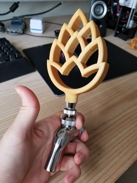 Diy Beer Tap Handle, Beer Tap Handles Diy, Tap Handle Ideas, Beer Tap Handle Ideas, Beer Bath, Brew Stand, Handle Ideas, Tap Beer, Beer Hops