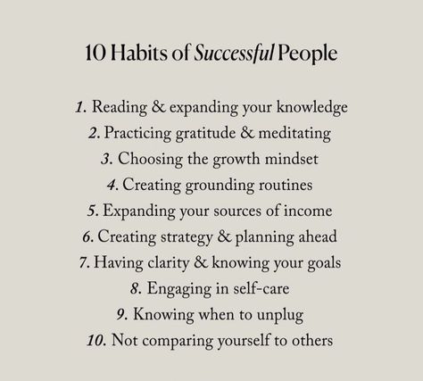 Habits Of Successful People, Get My Life Together, Comparing Yourself To Others, Self Care Activities, Positive Self Affirmations, Self Improvement Tips, Self Development, Note To Self, Self Improvement