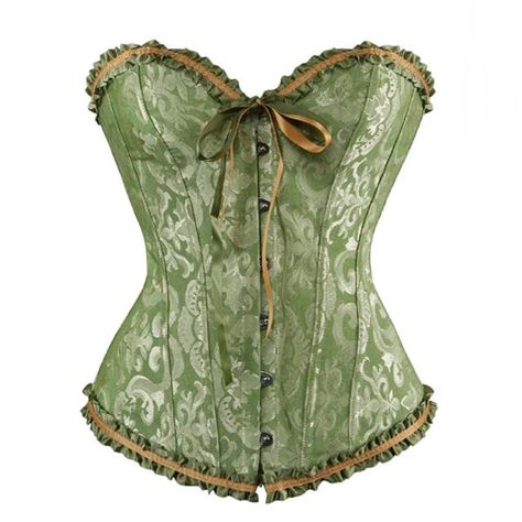 ComfyPro™ Waist Slimming Bodysuit (40% OFF) – Shapemewell Cinto Corset, Womens Corset Tops, Corset Steampunk, Bustier Lingerie, Green Corset, Floral Bustier, Steampunk Corset, Plus Size Corset, Gothic Corset