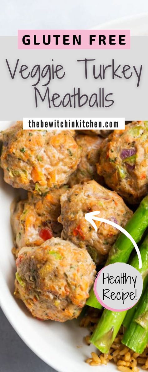 Gluten Free Dairy Free Turkey Meatballs, Anti Inflammation Meatballs, Turkey Meatballs With Veggies, Gluten Free Dairy Free Ground Turkey Recipes, Turkey Meatballs For Baby, Veggie Turkey Meatballs, Turkey Veggie Meatballs, Kid Friendly Meatballs, Meatballs With Vegetables